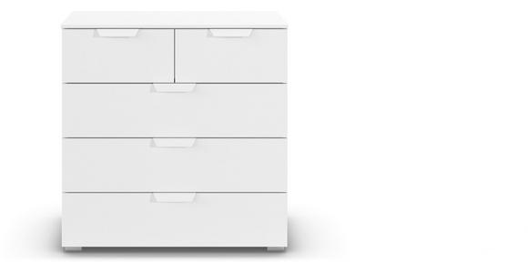 KOMMODE  in 80/81/42 cm  - Weiß, Design, Holzwerkstoff/Metall (80/81/42cm) - Carryhome