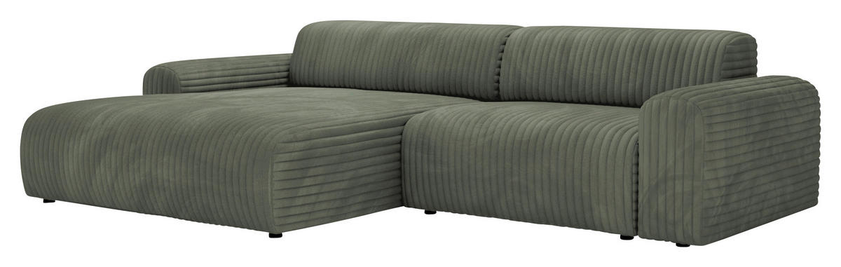 Freisteller von home24 ECKSOFA Olivgrün Cord.