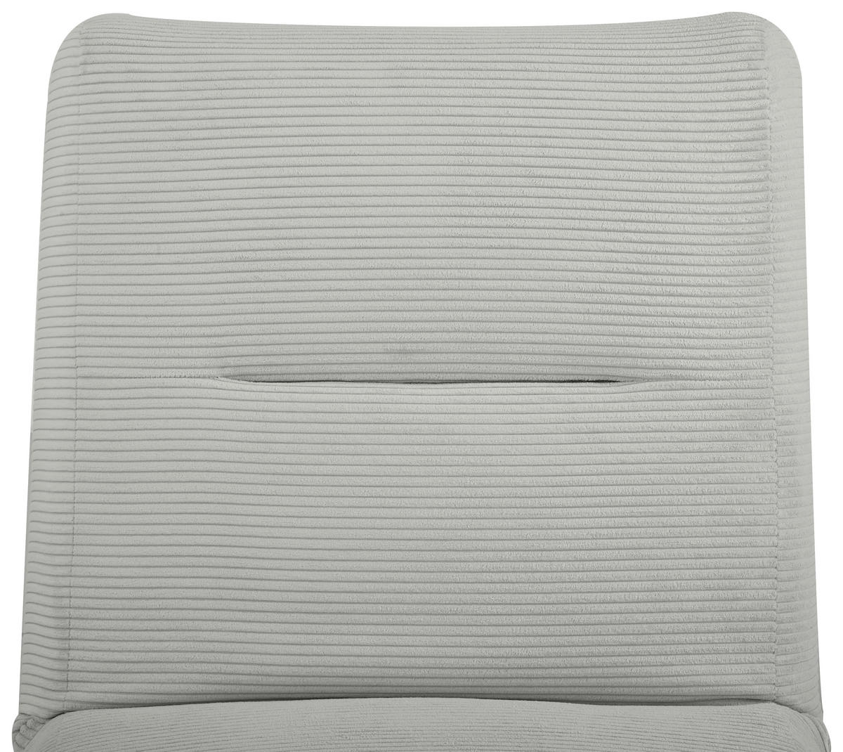 SCHLAFSESSEL in Cord Hellgrau  - Hellgrau, Design, Textil (81/88/160cm) - Livetastic