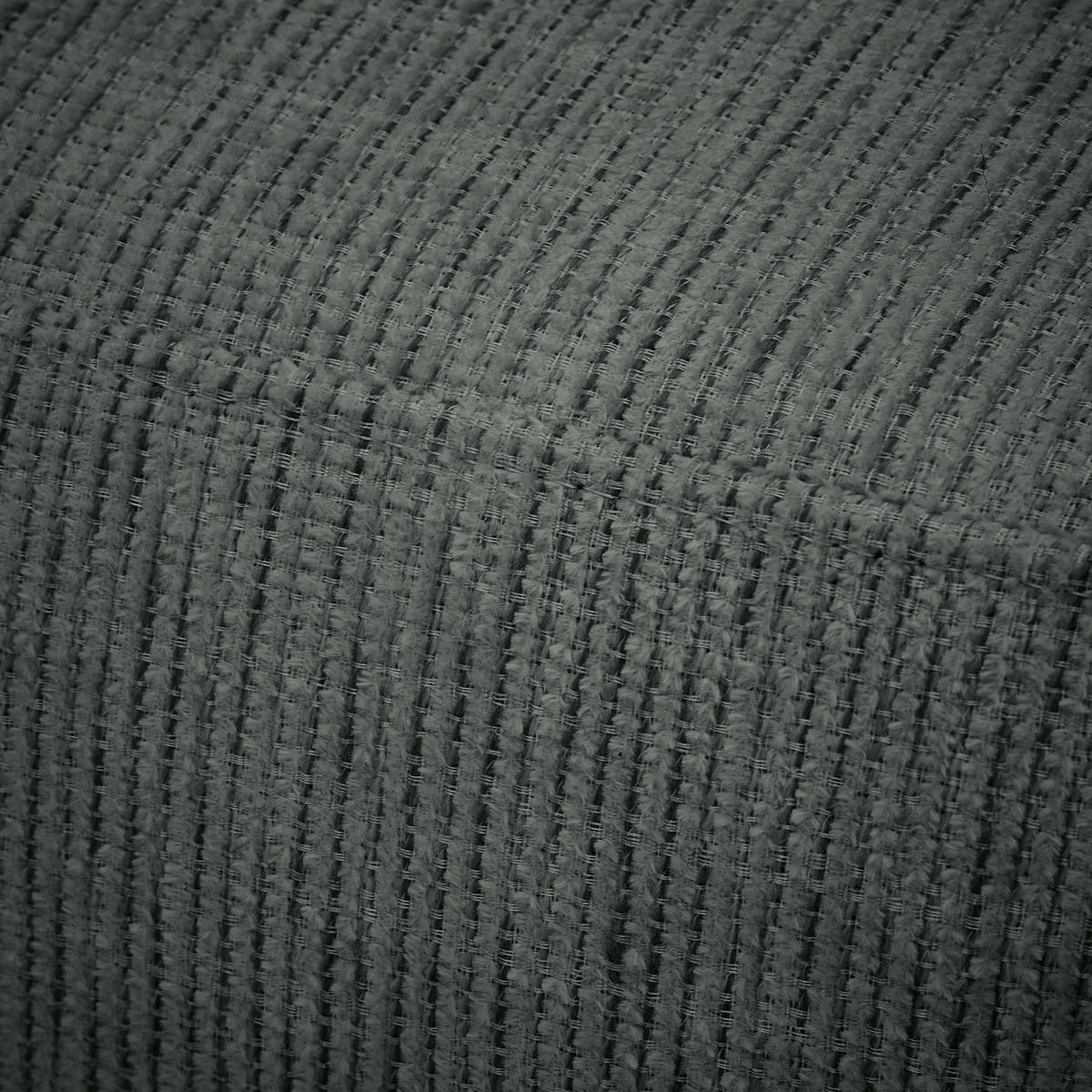 CHAISELONGUE Chenille Anthrazit  - Anthrazit/Schwarz, KONVENTIONELL, Kunststoff/Textil (171/73/93cm) - Carryhome
