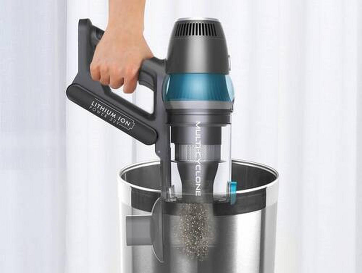 AKKU-BODENSTAUBSAUGER  - Türkis, Basics, Kunststoff (119/26/33cm) - Trisa Electronics