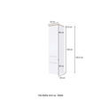 MIDISCHRANK 30/130/35 cm  - Alufarben/Grau, KONVENTIONELL, Holzwerkstoff/Metall (30/130/35cm) - Xora