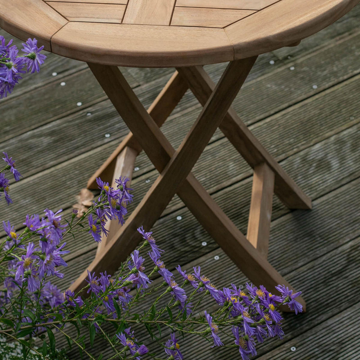 GARTENTISCH 70/70/75 cm  - Teakfarben, Basics, Holz (70/70/75cm) - Gardenson