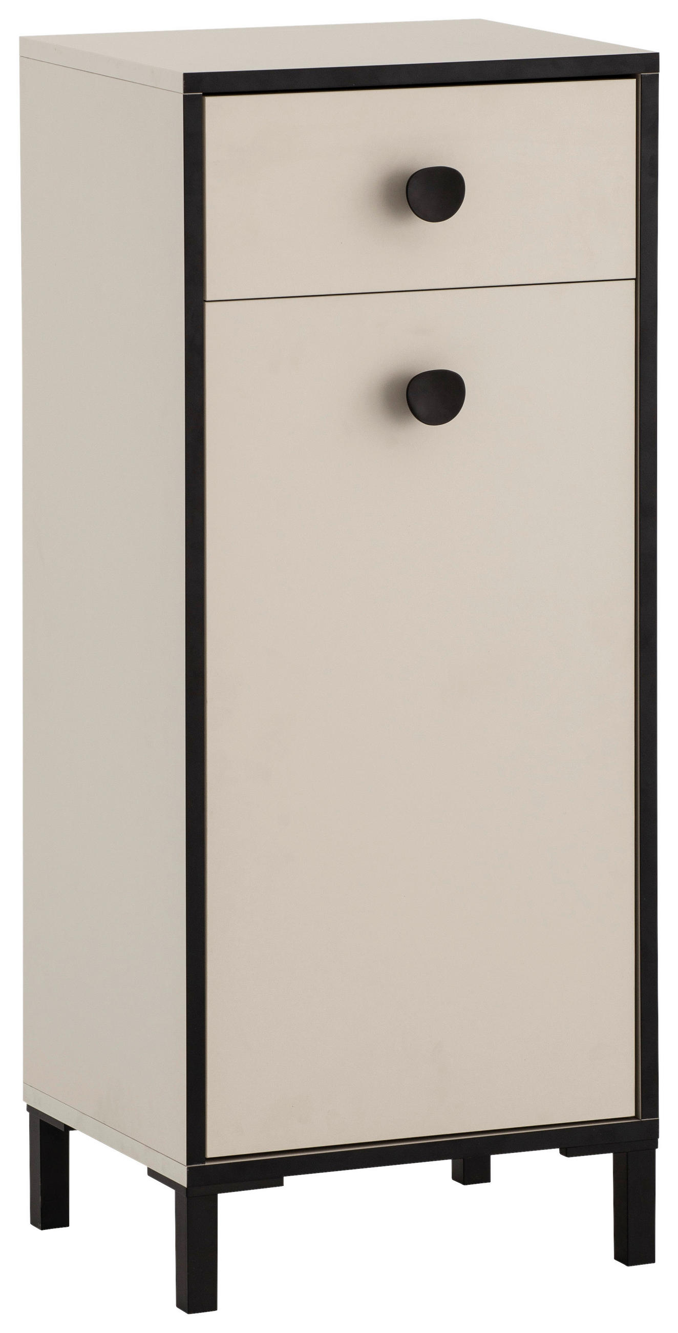 MIDISCHRANK 40,3/96,4/33,0 cm  - Beige/Creme, MODERN, Holzwerkstoff/Metall (40,3/96,4/33,0cm) - MID.YOU