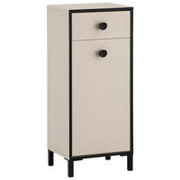 MIDISCHRANK 40,3/96,4/33,0 cm  - Beige/Creme, MODERN, Holzwerkstoff/Metall (40,3/96,4/33,0cm) - MID.YOU