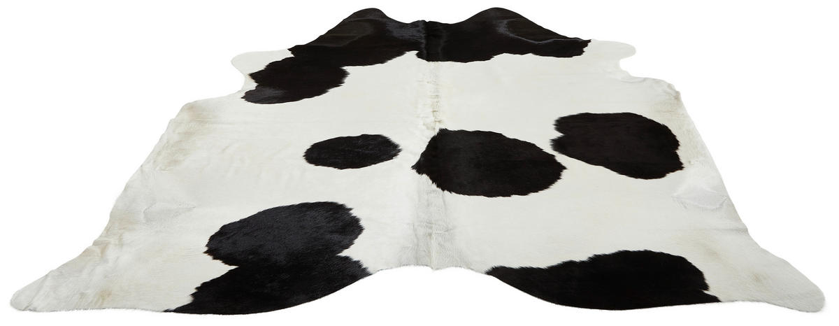 RINDERFELL 160/250 cm  - Multicolor/Schwarz, Basics, Leder/Fell (160/250cm) - Linea Natura