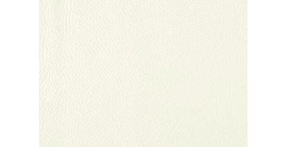 2,5-SITZER  in Echtleder Weiß   - Schwarz/Weiß, Design, Leder/Metall (200/102/92cm) - Johann Jakob