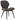 STUHL drehbar in Bouclé  - Schwarz/Cappuccino, Design, Holz/Textil (53/87/64cm) - Carryhome