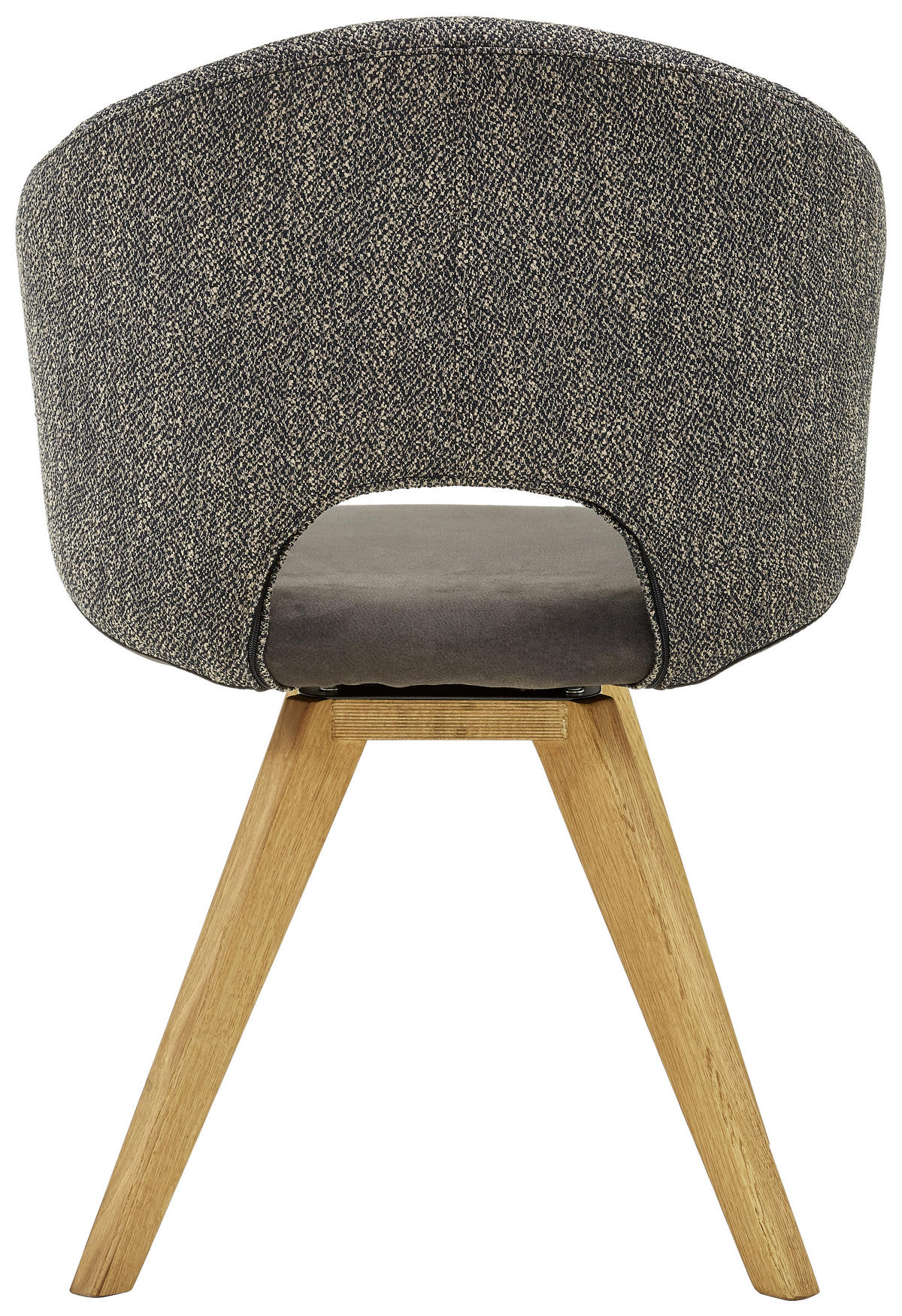 ARMLEHNSTUHL  in  - Eichefarben/Creme, Design, Holz/Textil (58/83/59cm) - Linea Natura
