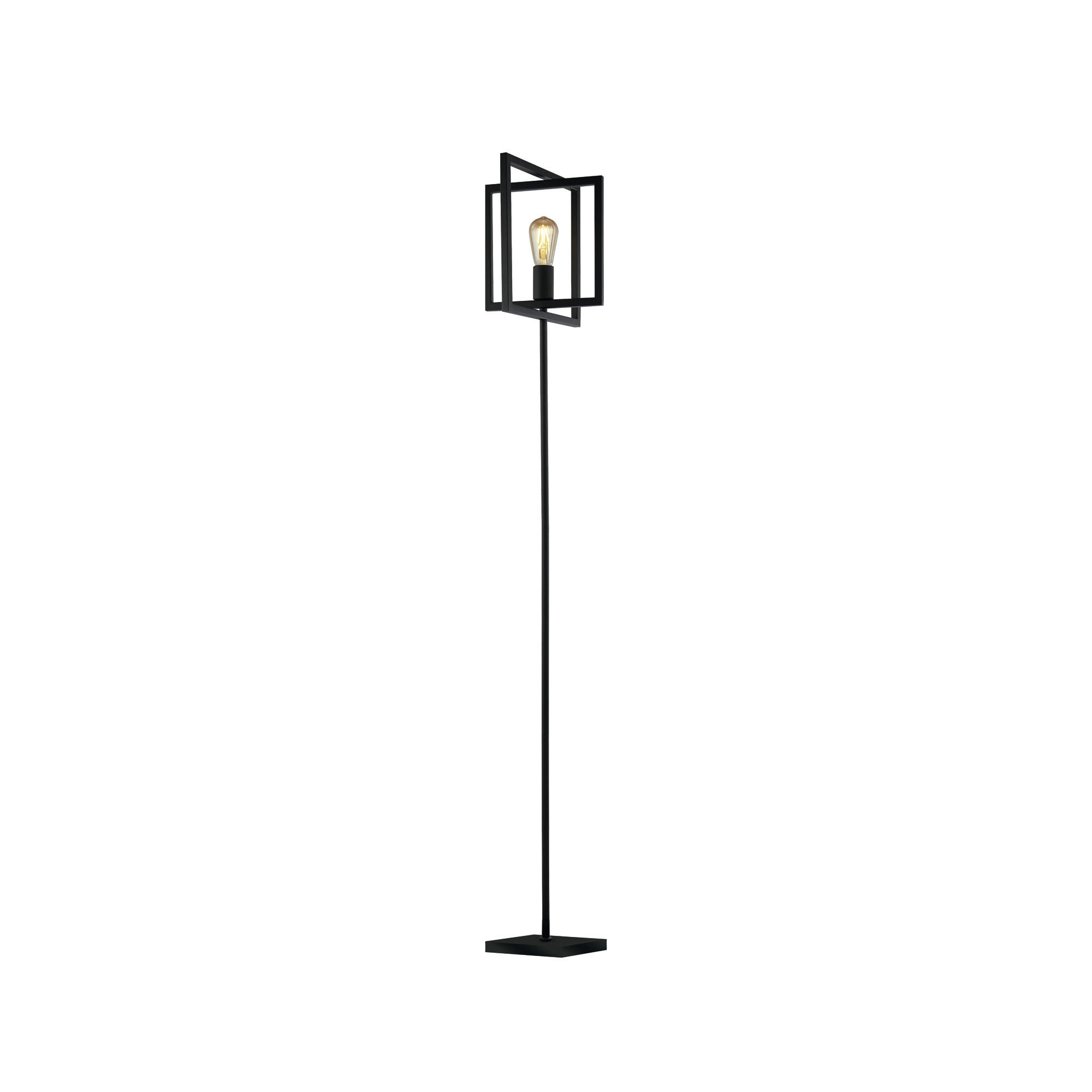 Searchlight Stehleuchte Plaza Schwarz 29.5x160x25 cm