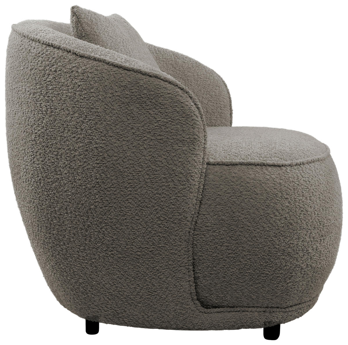 SESSEL in Bouclé Taupe  - Taupe, MODERN, Textil/Metall (76/83/74cm) - Livetastic