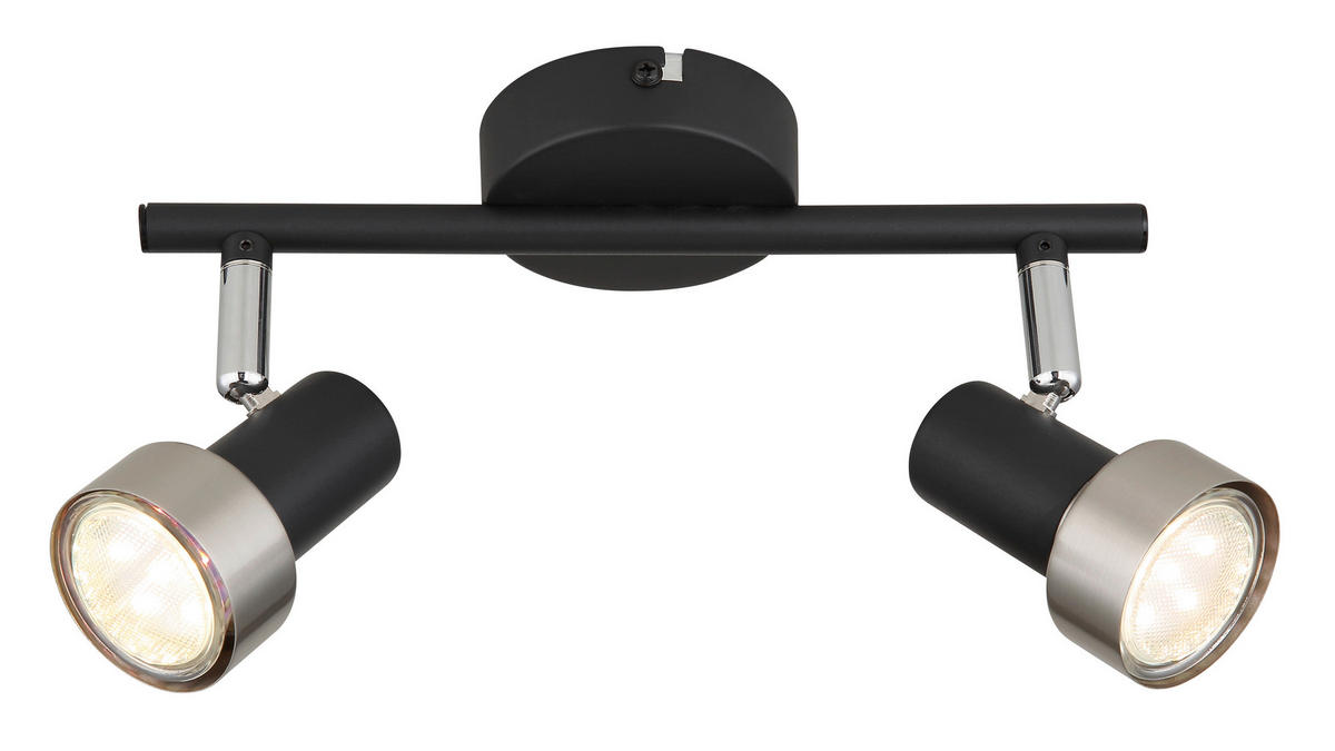STRAHLER - Chromfarben/Schwarz, Design, Metall (25/8,5/11,8cm) - Globo