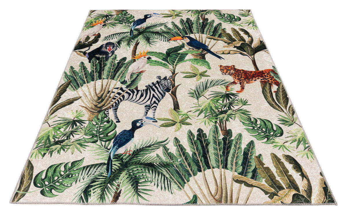 FLACHWEBETEPPICH 160/230 cm My Exotic Multicolor  - Multicolor, Design, Kunststoff/Textil (160/230cm) - Obsession