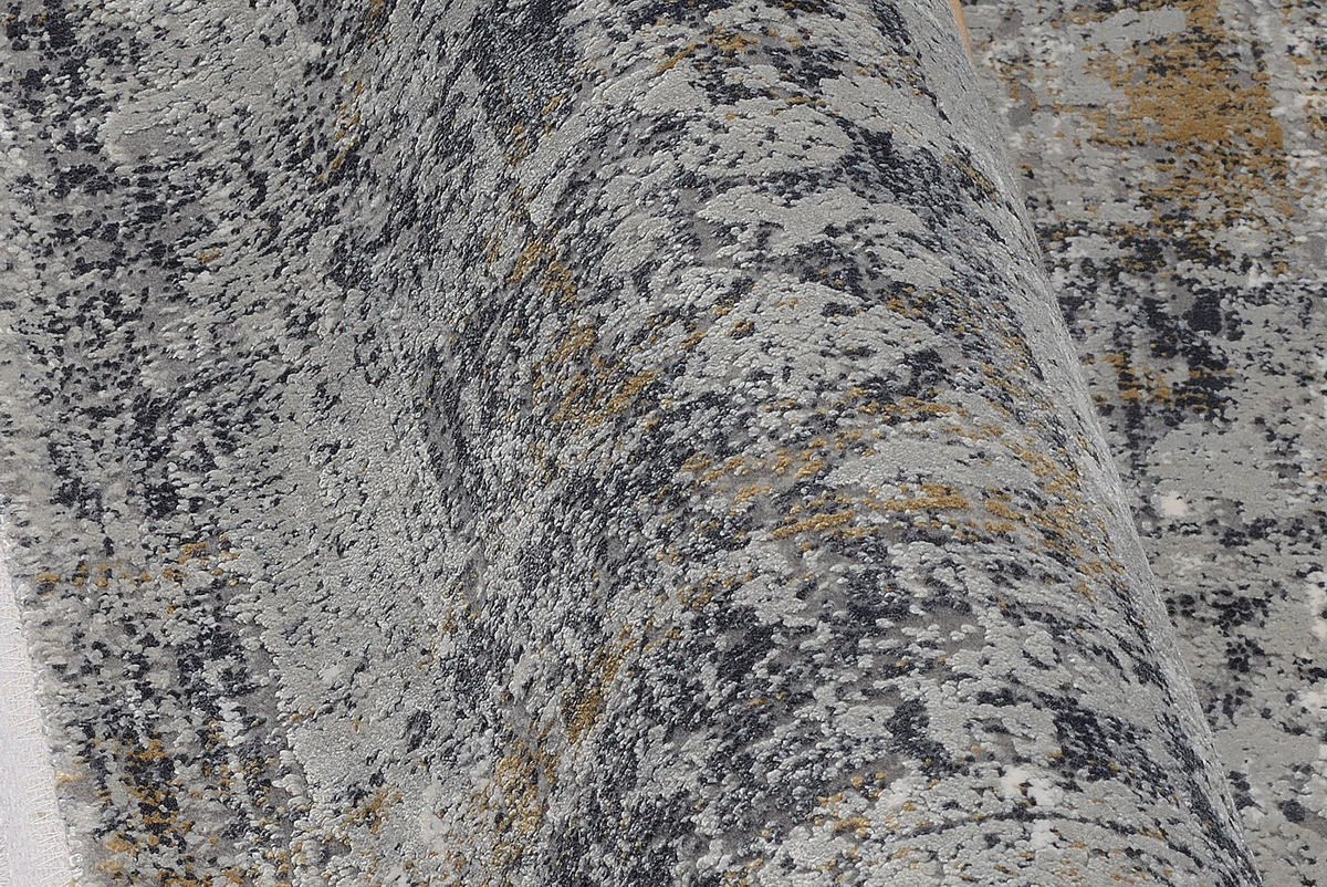 WEBTEPPICH 120/180 cm Sinfonia Grau, Goldfarben  - Goldfarben/Grau, Design, Textil (120/180cm) - Musterring