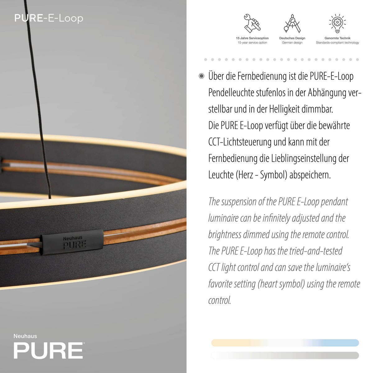 ZÁVĚSNÉ LED SVÍTIDLO, 50/50/350 cm  - černá, Basics, kov (50/50/350cm) - Neuhaus PURE
