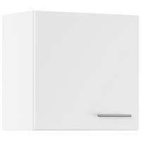 KÜCHENOBERSCHRANK 60/57,9/34,2 cm  in Weiß  - Edelstahlfarben/Weiß, Basics, Holzwerkstoff/Metall (60/57,9/34,2cm) - Impuls