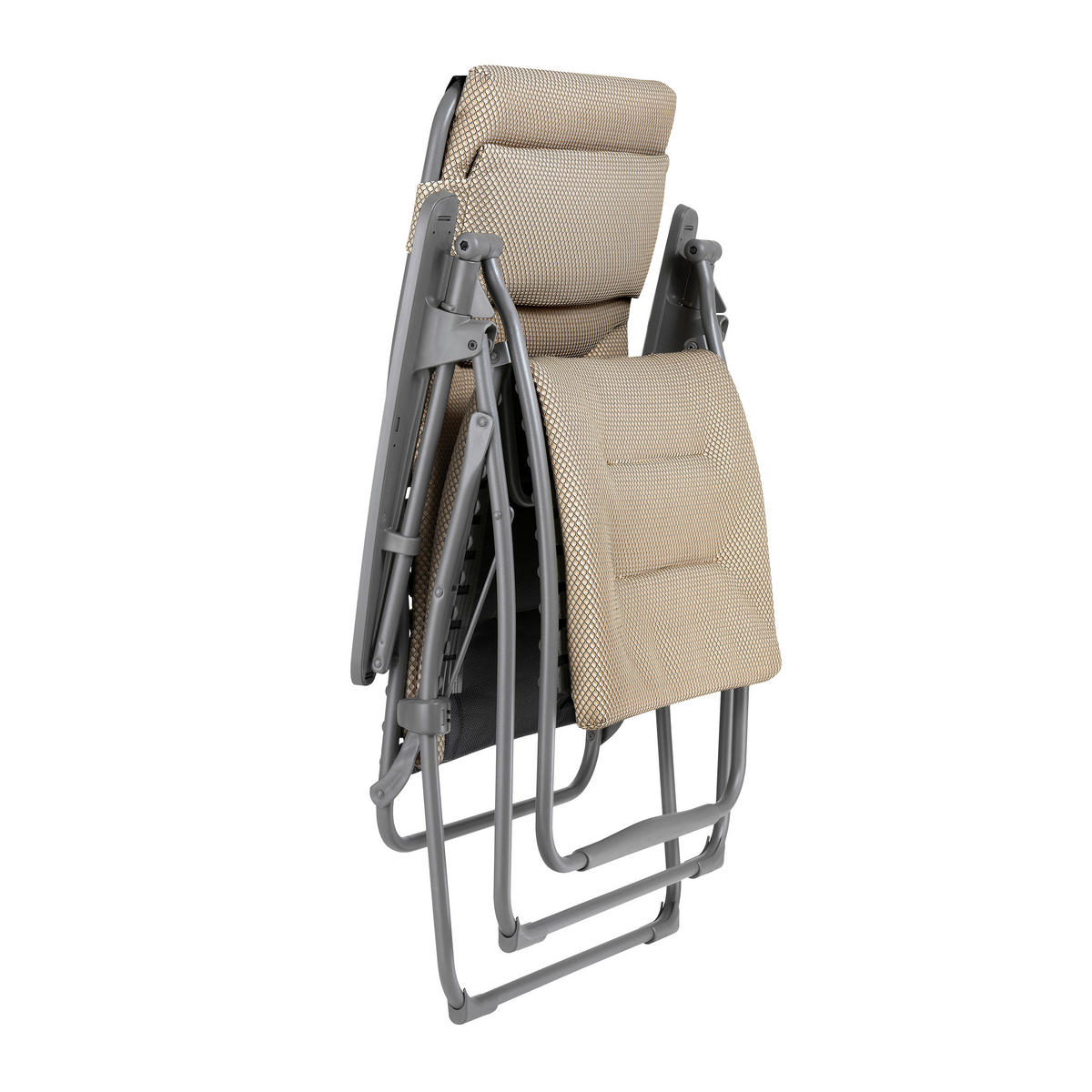 GARTEN-RELAXSESSEL Stahl  - Titanfarben/Mokka, Basics, Kunststoff/Textil (76/123/97cm) - Lafuma Mobilier