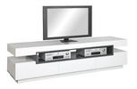 TV-ELEMENT Grau, Weiß  - Weiß/Grau, Design, Holzwerkstoff (200/52/50cm) - Novel