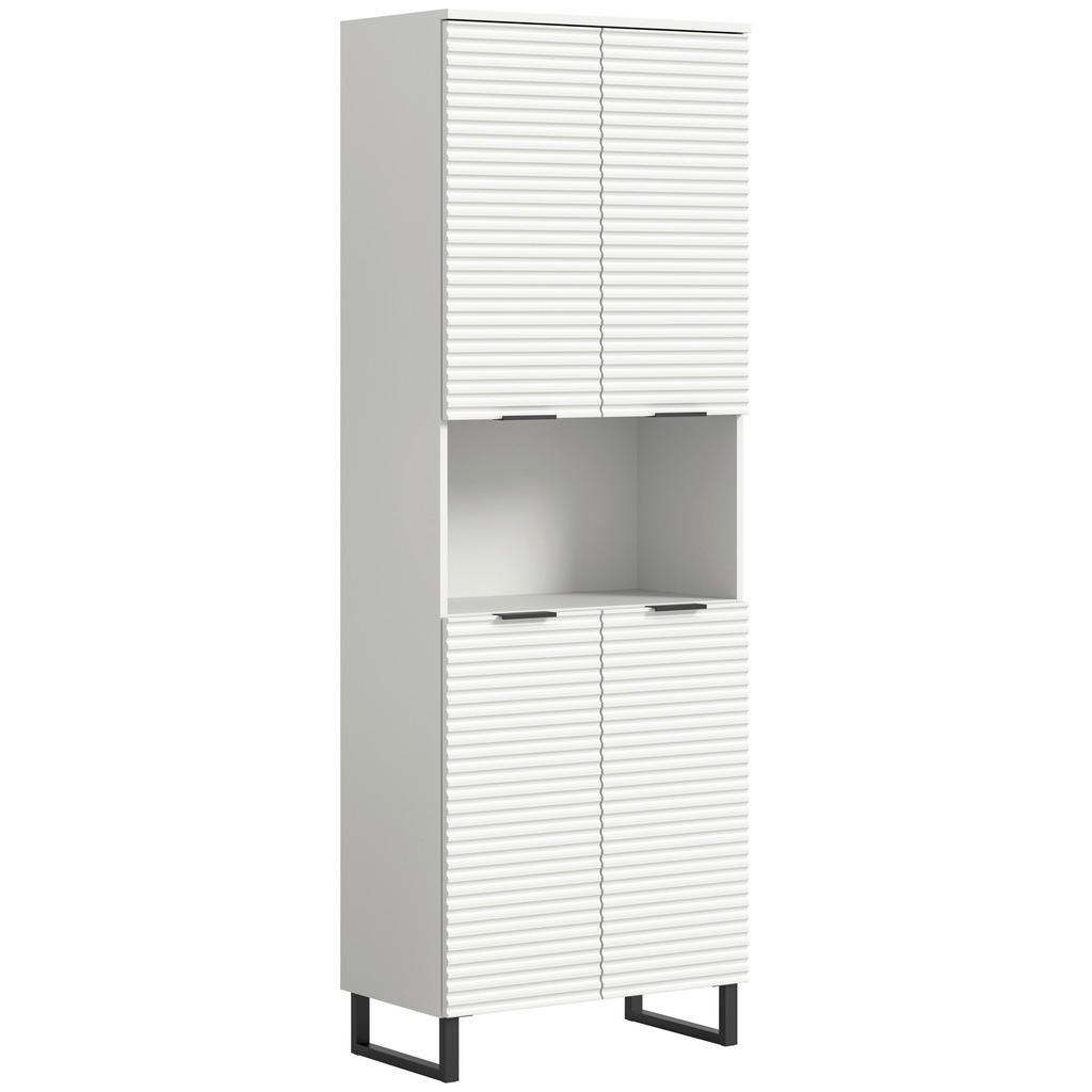 Hochschrank Riff Weiß B: 70 Cm