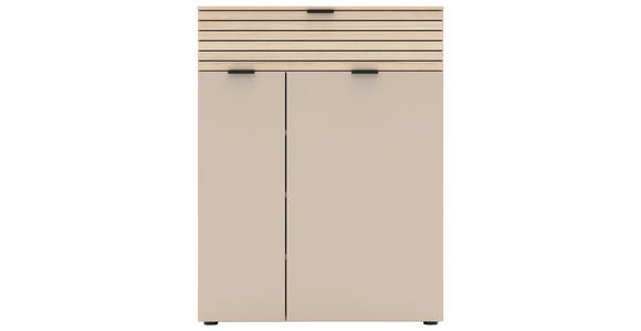 SCHUHSCHRANK 78/102/38 cm - Kaschmir/Eichefarben, Design, Holzwerkstoff/Kunststoff (78/102/38cm) - Xora