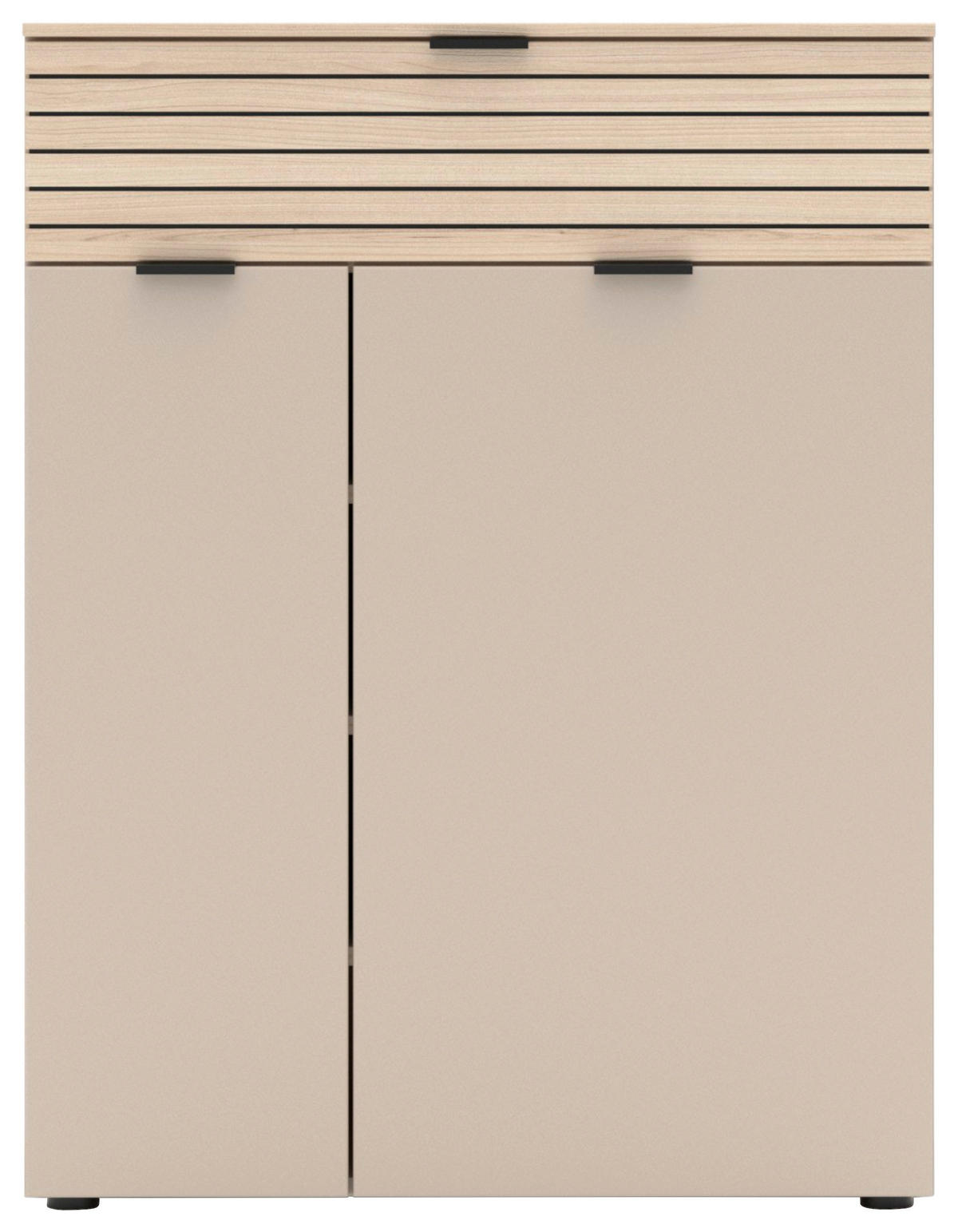SCHUHSCHRANK  in 78/102/38 cm  - Kaschmir/Eichefarben, Design, Holzwerkstoff/Kunststoff (78/102/38cm) - Xora