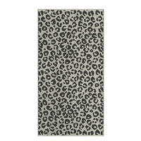 HANDTUCH Leo Grau, Schwarz  - Schwarz/Grau, Design, Textil (50/100cm) - Cawoe