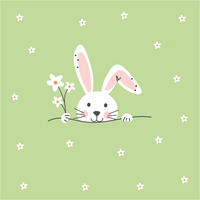 SERVIETTE    - Multicolor, Natur, Papier (17.5/17.5cm) - PPD