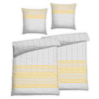 BETTWÄSCHE 4-teilig Seersucker 135/200 cm  - Gelb, Basics, Textil (135/200cm) - Florella