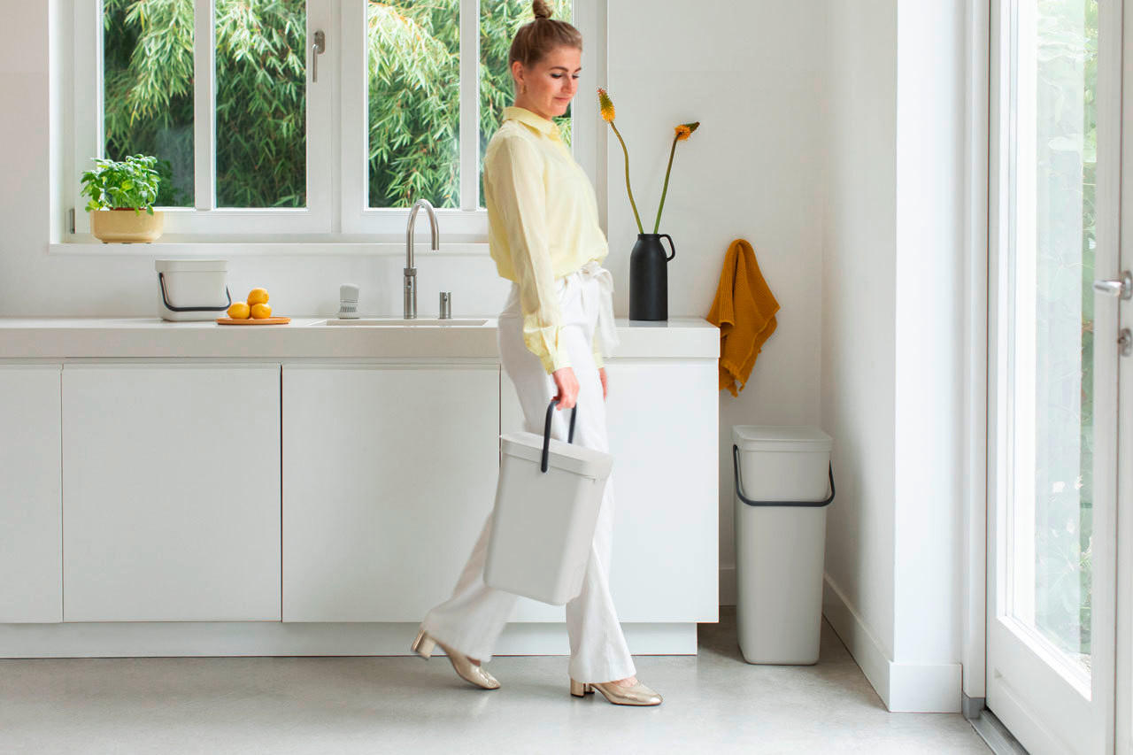 ABFALLEIMER SORT & GO 12 L  - Hellgrau, Basics, Kunststoff (20/35.1/24.9cm) - Brabantia
