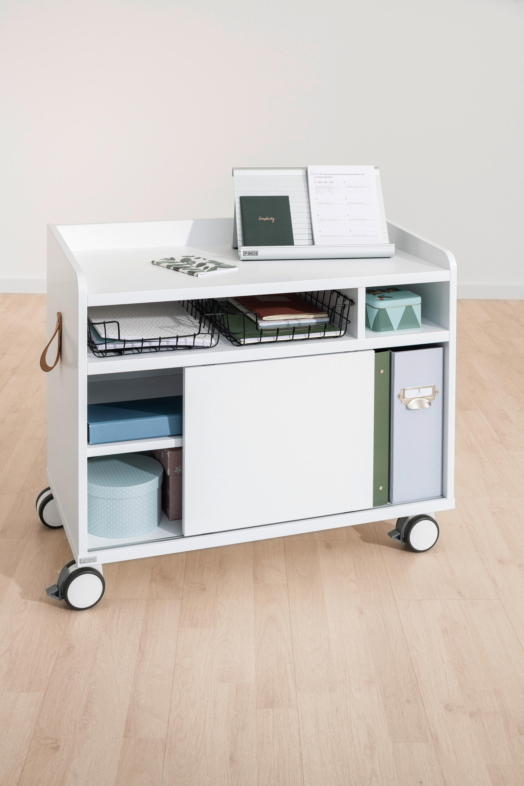 ROLLCONTAINER Weiß  - Weiß, Basics, Holzwerkstoff (75/64,9/40,5cm) - Paidi