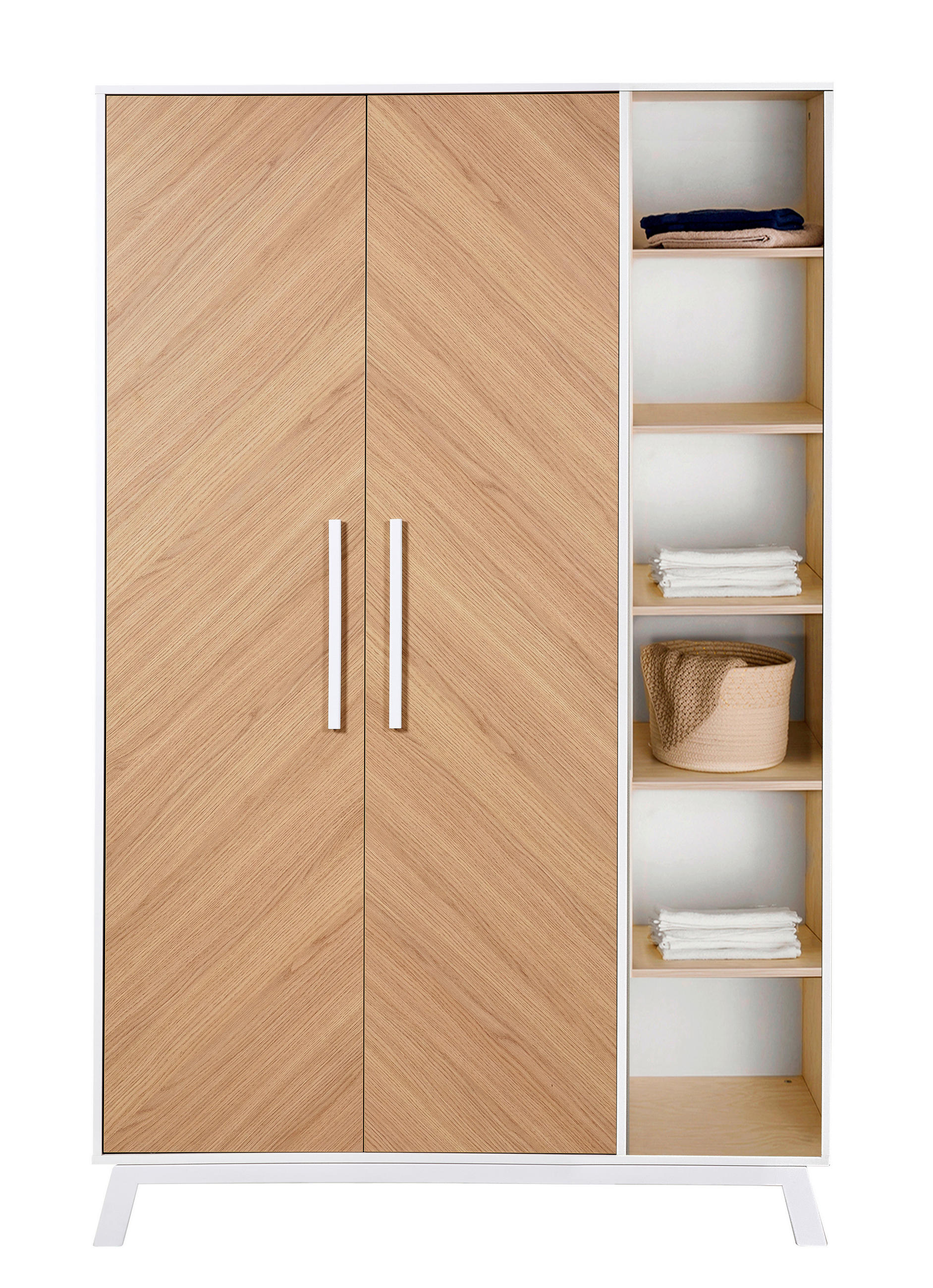 BABYZIMMER  - Eichefarben/Weiß, Basics, Holz - Schardt