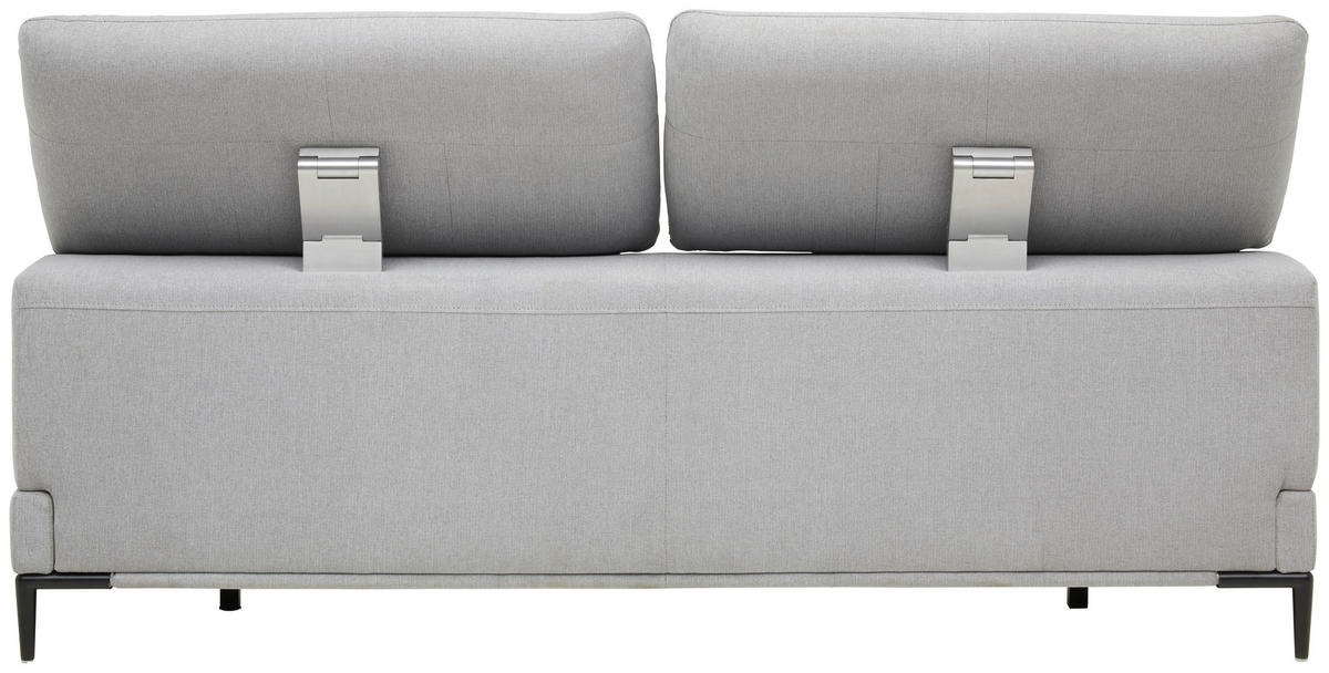 POLSTERBETT 180/200 cm  in Grau  - Schwarz/Grau, Modern, Holz/Textil (180/200cm) - Livetastic