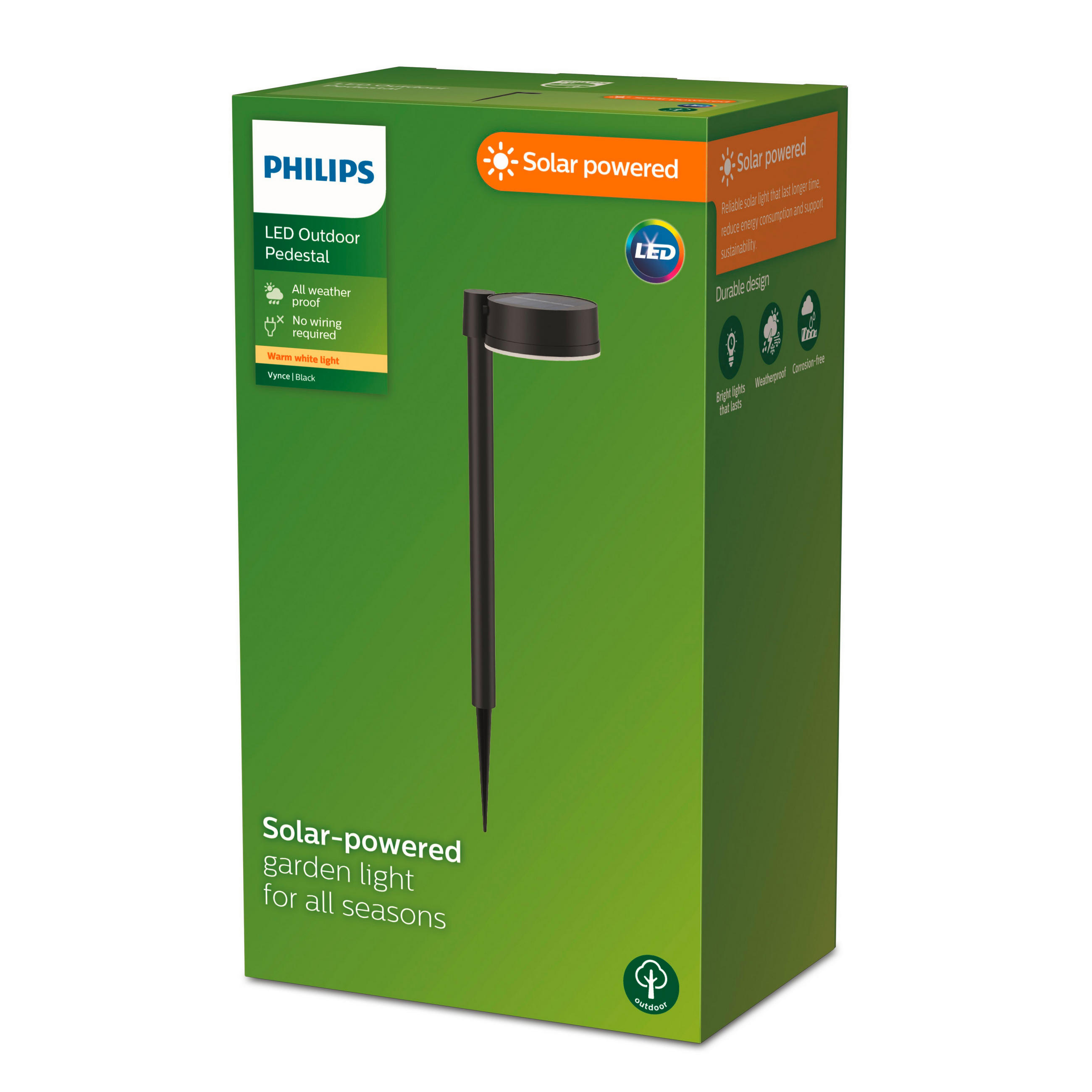SOLARLEUCHTE 11.2/54/14.2 cm   - Schwarz, KONVENTIONELL, Kunststoff (11.2/54/14.2cm) - Philips