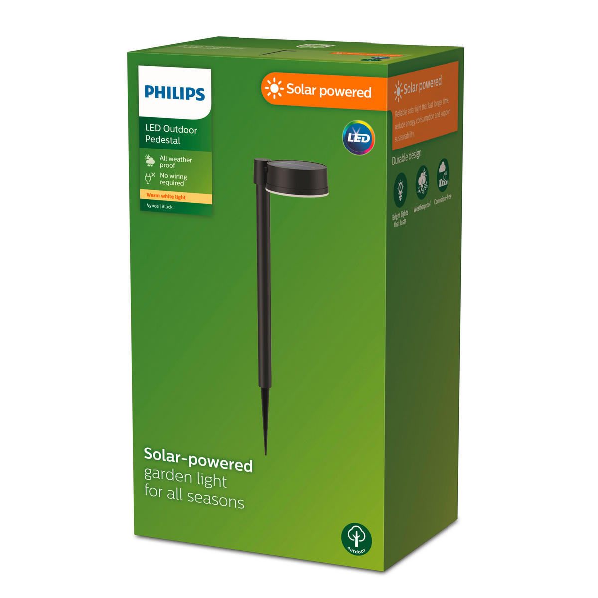 SOLARLEUCHTE 11.2/54/14.2 cm   - Schwarz, KONVENTIONELL, Kunststoff (11.2/54/14.2cm) - Philips