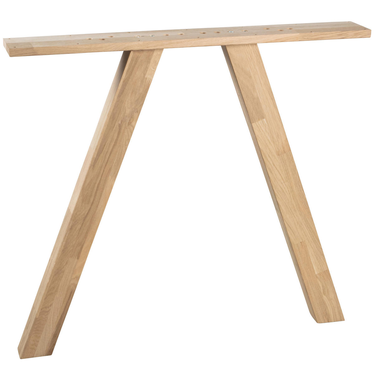 TISCHGESTELL in Holz   - Eichefarben, MODERN, Holz (79/72/10cm) - Livetastic