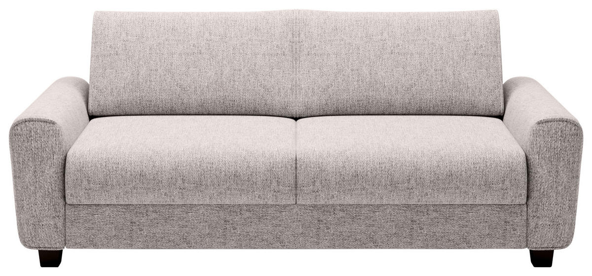 SCHLAFSOFA in Textil Hellgrau  - Hellgrau/Schwarz, Design, Kunststoff/Textil (203/69-82/99cm) - Welnova