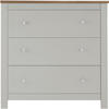 KOMMODE Emerald  in 79/81/35 cm  - Silberfarben/Creme, Design, Holzwerkstoff/Metall (79/81/35cm) - MID.YOU