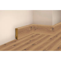 SOCKELLEISTE, Eiche Sahara  - Basics, Holz (220/5/1,7cm) - Tilo