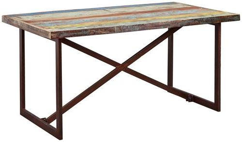Esstisch in Holz, Metall 160/90/76 cm