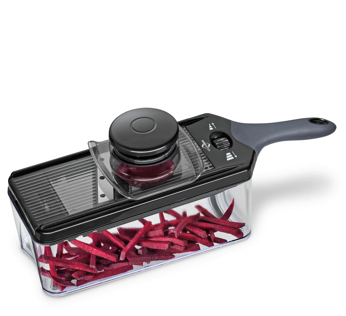 GEMÜSEHOBEL VARIO  - Schwarz, Basics, Kunststoff/Metall (38/11,5/15,5cm) - KÜCHENPROFI