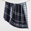 WOHNDECKE Offset Logo 127/178 cm  - Anthrazit, Basics, Textil (127/178cm) - Calvin Klein