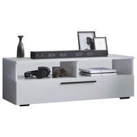 LOWBOARD  115/39/40 cm  stehend  - Weiss/Schwarz, Modern, Holzwerkstoff/Kunststoff (115/39/40cm) - MID.YOU