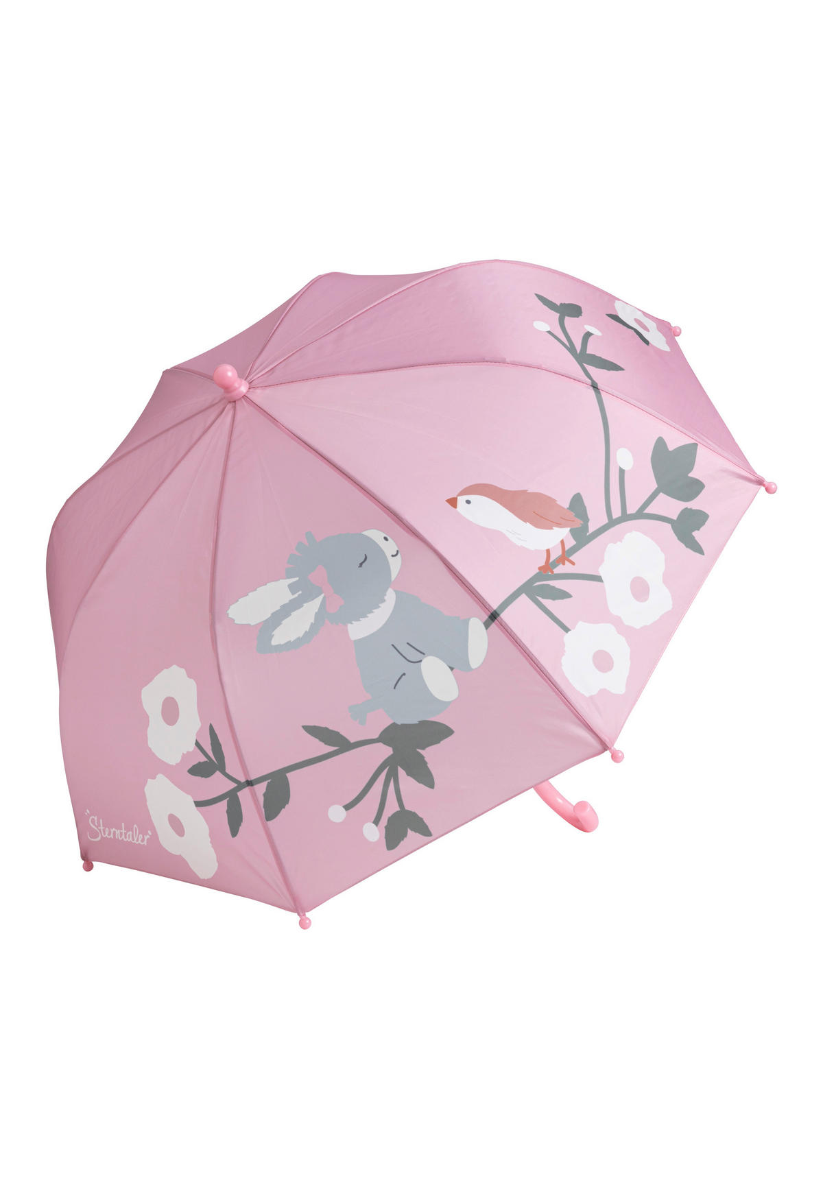 REGENSCHIRM Emmi Girl  - Hellrosa/Silberfarben, Basics, Kunststoff/Textil (59,5/8/35cm) - Sterntaler