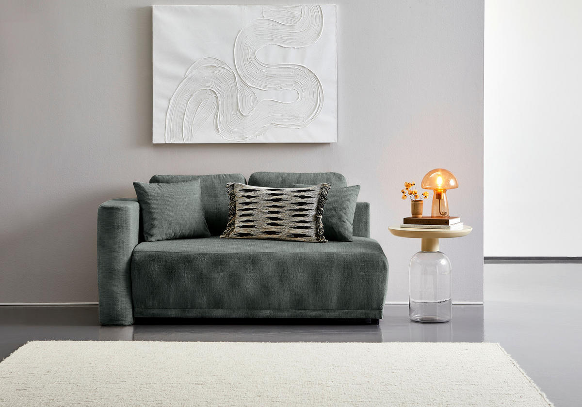 CHAISELONGUE Chenille Grau  - Schwarz/Grau, KONVENTIONELL, Kunststoff/Textil (93/73/171cm) - Carryhome
