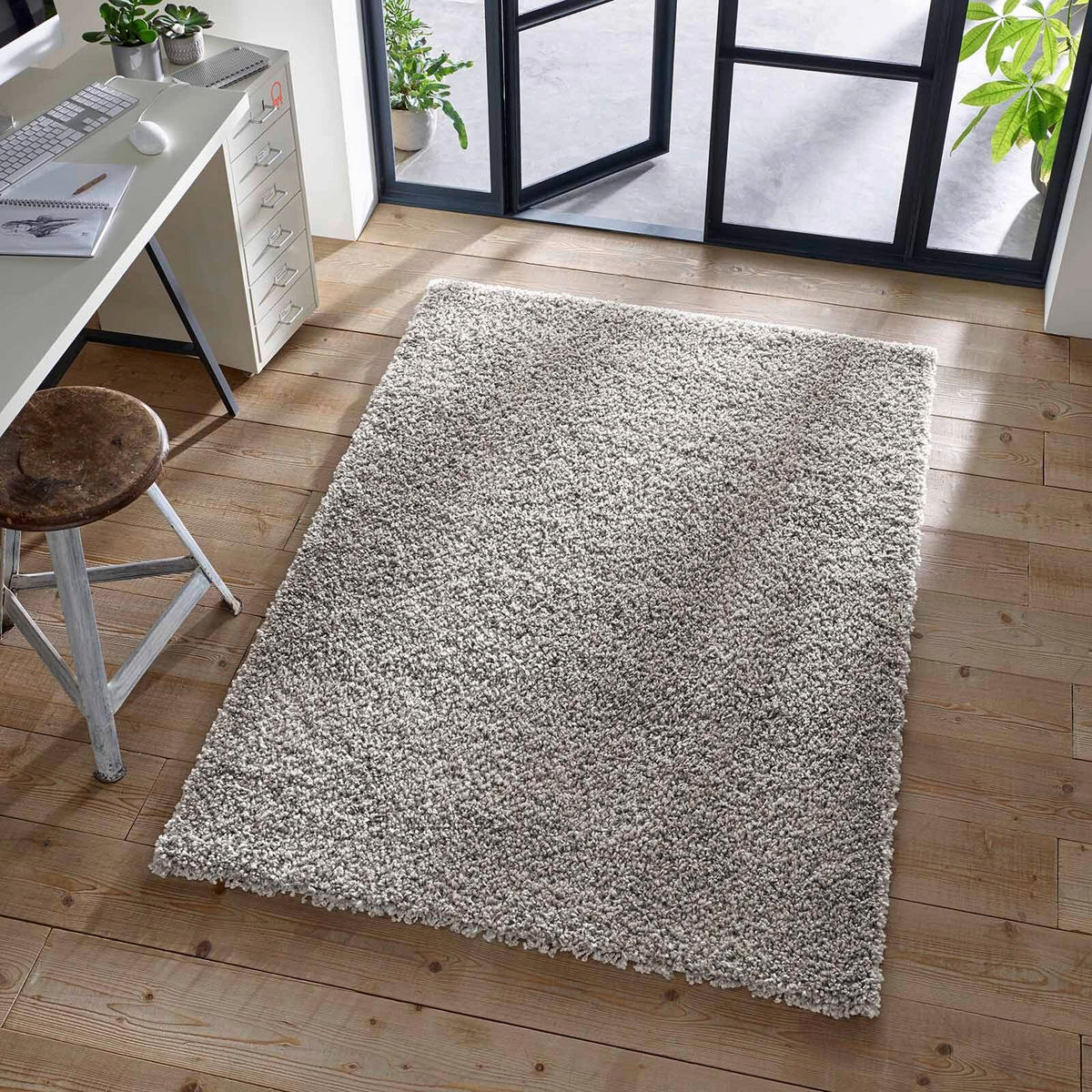 LÄUFER 250/250 cm Venezia Hellgrau  - Hellgrau, KONVENTIONELL, Textil (250/250cm) - Novel