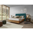 BOXSPRINGBETT 180/200 cm  in Petrol, Wildeiche  - Wildeiche/Petrol, Natur, Holz/Textil (180/200cm) - Valnatura