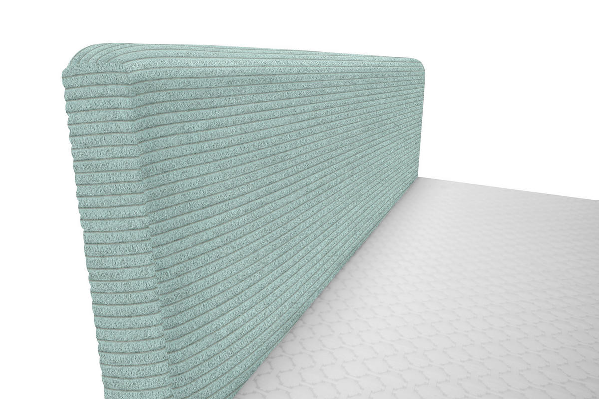 BOXBETT 180/200 cm  in Mintgrün  - Schwarz/Mintgrün, Design, Holz/Holzwerkstoff (180/200cm) - Xora