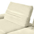 ECKSOFA  in Chenille Creme  170-195/280 cm  - Creme/Schwarz, Design, Textil/Metall (170-195/280cm) - Dieter Knoll