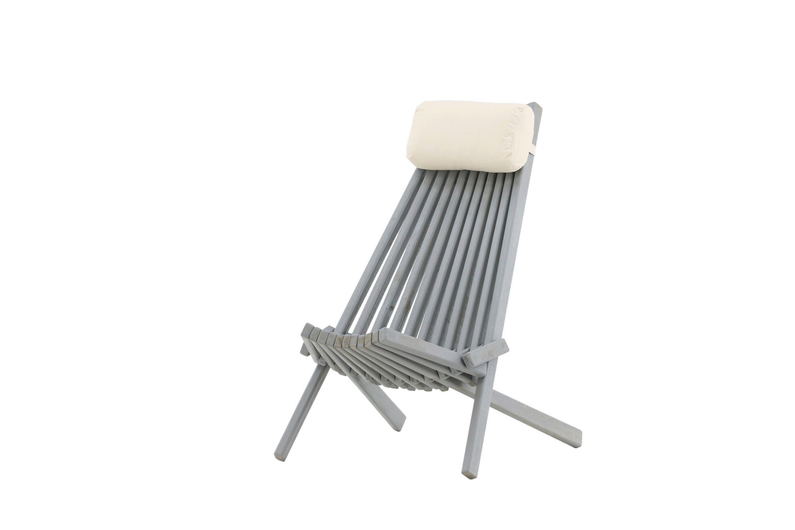 LOUNGEFÅTÖLJ  - mörkgrå/beige, Modern, trä/textil (57/79/73cm) - Gardenson