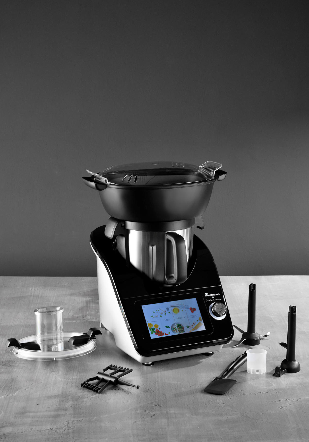 MULTICOOKER BY CARLO CRACCO  - Silberfarben/Schwarz, Trend, Metall (33.8/57/47.7cm)